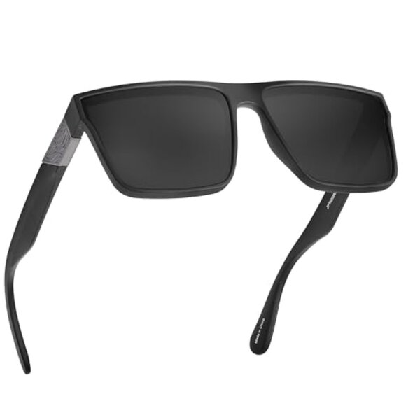 Retro Polarized Square Sunglasses UV400 Protection for Driving Outdoor main image 7